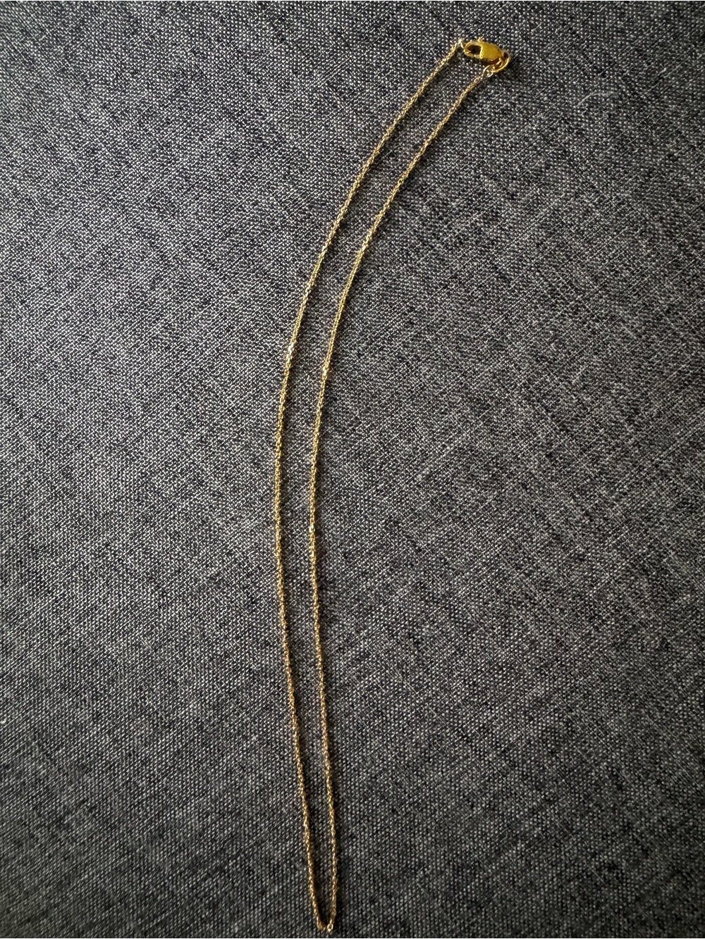 10k Yellow Gold Cable Chain Necklace  with lobster clasp 16" - Gold 10k - Picture 11 of 11
